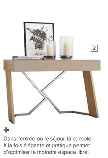Console 1 tiroir - Gautier à Nancy Console 1 tiroir en promo chez Gautier Nancy à 689,00 €