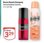 Deospray im Angebot bei GLOBUS in Völklingen Deospray Angebote von Bruno Banani bei GLOBUS Völklingen für 3,29 €