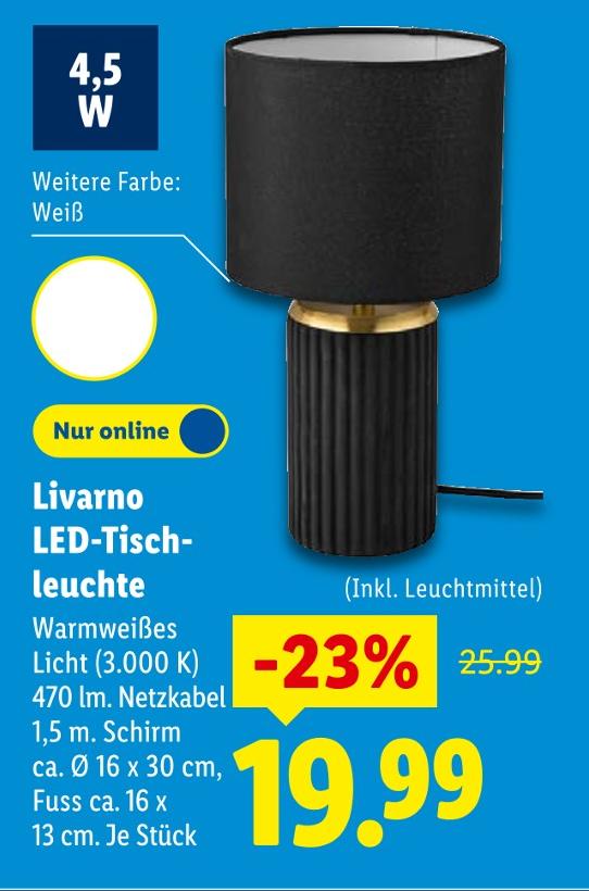 Livarno LED-Tischleuchte