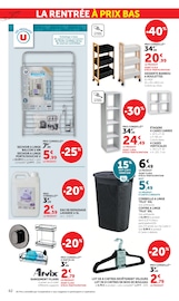 Promos Séchoir À Linge dans le catalogue "LES PRIX BAS Spécial rentrée" de Hyper U Séchoir À Linge en promo dans le catalogue Hyper U à la page 62