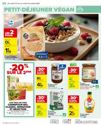Prix et réduction Flocons D'avoine dans le prospectus Carrefour en cours Offre Flocons D'avoine dans le catalogue Carrefour du moment à la page 22