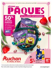 Catalogue Supermarchés Auchan Hypermarché en cours à Cazouls-lès-Béziers et alentours, "FÊTONS PÂQUES", 68 pages, 24/03/2026 - 05/04/2026