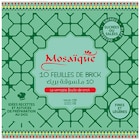 10 FEUILLES DE BRICK - Mosaïque en promo chez Intermarché 10 FEUILLES DE BRICK - Mosaïque dans le catalogue Intermarché