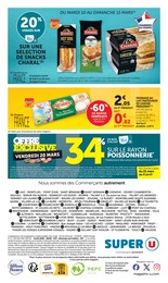 Prix et réduction Cheeseburger dans le prospectus Super U en cours Offre Cheeseburger dans le catalogue Super U du moment à la page 36