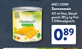Sonnenmais von King's Crown im aktuellen ALDI SÜD Prospekt für 0,89 €