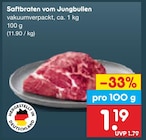 Aktuelle Braten Angebote bei Netto Marken-Discount in Chemnitz Aktuelles Saftbraten vom Jungbullen Angebot bei Netto Marken-Discount in Chemnitz ab 1,19 €