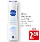 EDEKA Wehingen - Deo Spray Fresh Natural Angebot im Prospekt Deo Spray Fresh Natural bei EDEKA im Wehingen Prospekt für 2,49 €