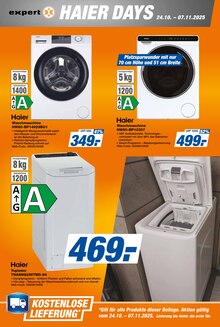 expert Prospekt der KW 43 "HAIER DAYS" Aktueller expert Prospekt "HAIER DAYS" Seite 2 von 4 Seiten