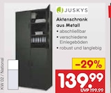 Aktenschrank aus Metall von Juskys im aktuellen Netto Marken-Discount Prospekt