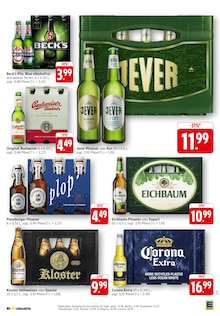 Bier im EDEKA Prospekt "Aktuelle Angebote" mit 36 Seiten (Weinheim)