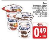 Der Grosse Joghurt Angebote von Bauer bei EDEKA Coburg für 0,49 €