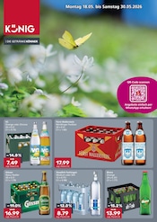 Getränke König Supermarkt Prospekt der aktuellen Woche mit 4 Seiten, gültig von 18.05.2026 bis 30.05.2026, in Augsburg und Umgebung Aktueller Getränke König Supermarkt Prospekt in Augsburg und Umgebung, "DIE GETRÄNKEKÖNNER" mit 4 Seiten, 18.05.2026 - 30.05.2026