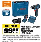 Aktuelles AKKU-BOHRSCHRAUBER SET PROFESSIONAL "GSR 12V-15" Angebot bei OBI in Neuss ab 99,99 €