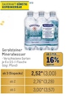 Mineralwasser Angebote von Gerolsteiner bei Metro Castrop-Rauxel für 3,57 €