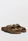 Sandales en cuir en promo chez Monoprix Suresnes Boulogne-Billancourt à 29,99 €