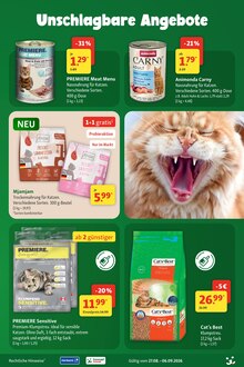 Katzenfutter im Fressnapf Prospekt "Aktuelle Angebote" mit 24 Seiten (Oberhausen)
