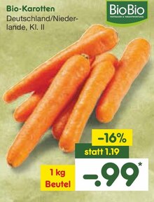 Bio-Karotten bei Netto Marken-Discount in Rheda-Wiedenbrück Bio-Karotten im Angebot bei Netto Marken-Discount Rheda-Wiedenbrück für 0,99 €