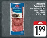 Salami Auslese im Angebot bei EDEKA in Würzburg Salami Auslese Angebote von Stockmeyer bei EDEKA Würzburg für 1,99 €