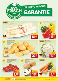 Spargel Angebot im aktuellen Netto Marken-Discount Prospekt auf Seite 4