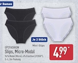 Mini-Slips, Schwarz von UP2FASHION im aktuellen ALDI Nord Prospekt