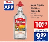 Aktuelles Sierra Tequila Blanco oder Reposado Angebot bei famila Nordost in Lübeck ab 10,99 €