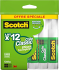 LOT DE 12 BATONS DE COLLE 8G SCOTCH - SCOTCH - Auchan Hypermarché à Valence LOT DE 12 BATONS DE COLLE 8G SCOTCH - SCOTCH en promo chez Auchan Hypermarché Valence à 5,75 €