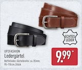 Ledergürtel Schwarz von UP2FASHION für 9,99 € bei ALDI Nord im Angebot Ledergürtel Schwarz von UP2FASHION im aktuellen ALDI Nord Prospekt