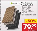 Wandpaneele Akustik 4er Set von Juskys im aktuellen Netto Marken-Discount Prospekt für 79,99 €
