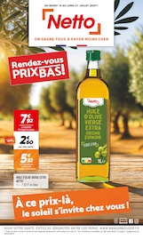Prospectus Netto à Clichy-sous-Bois, "Rendez-vous PRIX BAS !", 12 pages de promos valables du 15/07/2025 au 21/07/2025
