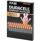 Piles Duracell Everyday Alkaline AA - Duracell en promo chez Action Mérignac à 9,88 €