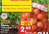 Zwiebeln von HEIMAT für 2,49 € bei Netto Marken-Discount im Angebot Zwiebeln von HEIMAT im aktuellen Netto Marken-Discount Prospekt