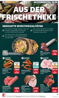 Wurst im aktuellen Kaufland Prospekt (Ingolstadt) Wurst im Kaufland Prospekt "Hier bin ich richtig" mit 63 Seiten (Ingolstadt)