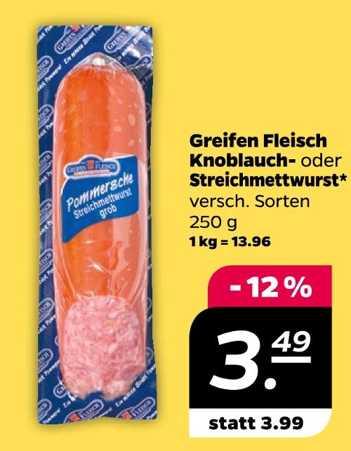 Knoblauch oder Streichmettwurst