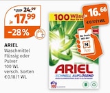 Waschmittel Angebote von ARIEL bei Müller Schwäbisch Hall für 16,66 €