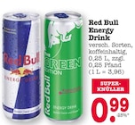 Red Bull Energy Drink oder Red Bull The Green Edition Angebote von Red Bull bei E center Heidelberg für 0,99 €