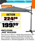 Ampelschirm „Aros“ rechteckig Angebote bei OBI Neustadt für 199,99 €