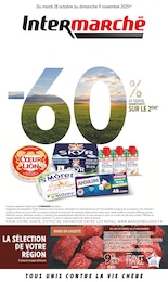 Catalogue Intermarché avec 24 pages de promos Prospectus Intermarché, "-60% DE REMISE IMMÉDIATE SUR LE 2ÈME",  pages, 28/10/2025 - 09/11/2025