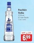 Puschkin Vodka im Angebot bei famila Nordost in Pinneberg Puschkin Vodka Angebote bei famila Nordost Pinneberg für 6,99 €