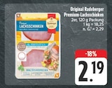 Premium-Lachsschinken im Angebot bei nah und gut in Zwickau Premium-Lachsschinken Angebote von Radeberger bei nah und gut Zwickau für 2,19 €