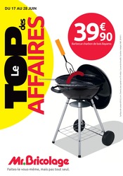 Promos Barbecue dans le catalogue "Le TOP des AFFAIRES" de Mr.Bricolage Barbecue en promo dans le catalogue Mr.Bricolage à la page 1