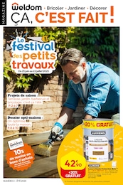 Prospectus Bricolage Weldom en cours, Le festival des petits travaux, 12 pages, 25/06/2025 - 22/07/2025 Catalogue Bricolage Weldom en cours à Cambrai et alentours, Le festival des petits travaux, 12 pages, 25/06/2025 - 22/07/2025