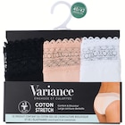 Lot de 3 slips femme - VARIANCE en promo chez Intermarché Hyper Grenoble à 8,90 €