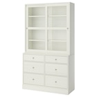 Kombination mit Glastüren weiß von HAVSTA im aktuellen IKEA Prospekt