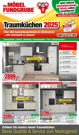 Küchenblock im Die Möbelfundgrube Prospekt in Saarbrücken Aktueller Die Möbelfundgrube Prospekt mit Küchenblock, "TRAUMKÜCHEN 2025", Seite 1