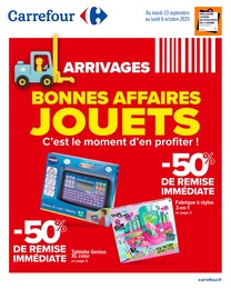 Prospectus Carrefour à Malakoff, "BONNES AFFAIRES JOUETS : C’est le moment d’en profiter !", 18 pages, 23/09/2025 - 06/10/2025
