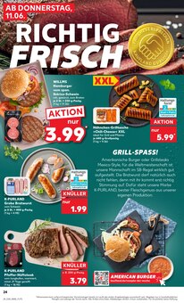 Bratwurst im aktuellen Kaufland Prospekt (Freiburg (Breisgau)) Bratwurst im Kaufland Prospekt "Hier bin ich richtig" mit 50 Seiten (Freiburg (Breisgau))