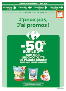 Catalogue Carrefour Proximité de la semaine 10, "J’peux pas, J’ai promos !", page 1, 10/03/2026 - 22/03/2026 Prospectus Carrefour Proximité en cours, "J’peux pas, J’ai promos !", page 1 sur 21