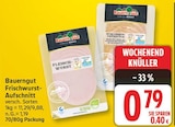 Frischwurst-Aufschnitt von Bauerngut für 0,79 € bei EDEKA im Angebot Frischwurst-Aufschnitt von Bauerngut im aktuellen EDEKA Prospekt