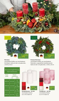 Adventskranz im aktuellen Pflanzen Kölle Prospekt (Heilbronn) Adventskranz im Pflanzen Kölle Prospekt "ADVENTS GLANZ" mit 18 Seiten (Heilbronn)