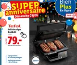 Grill électrique OptiGrill - Tefal - Lidl à Aix-en-Provence Grill électrique OptiGrill - Tefal en promo chez Lidl Aix-en-Provence à 79,00 €